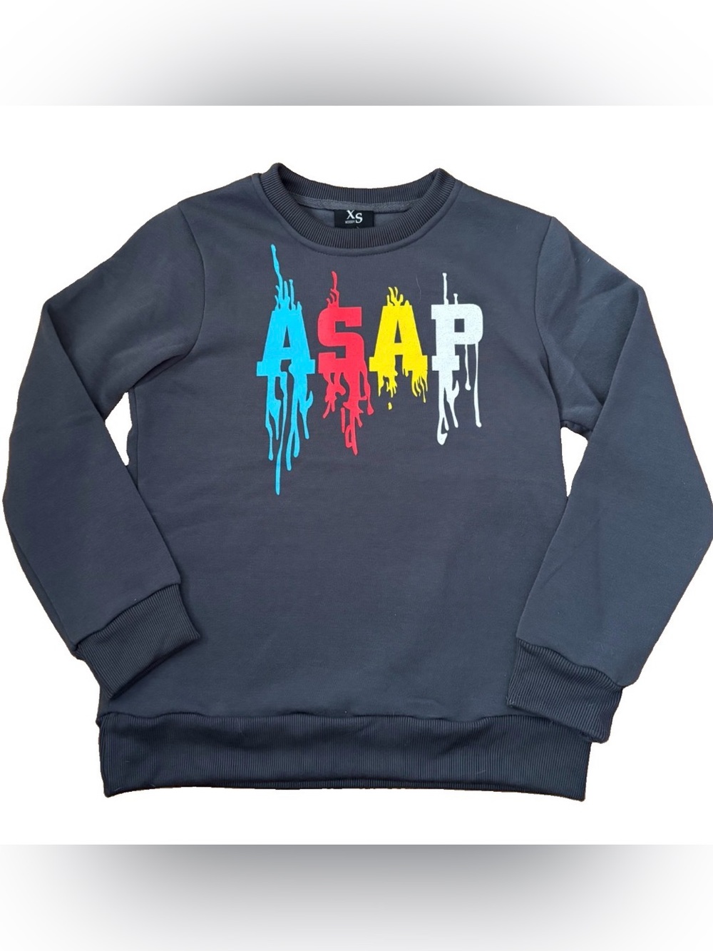 NWOT XS Boys ‘ASAP’ Graphic Crewneck Pullover Sweatshirt - M (10/12)